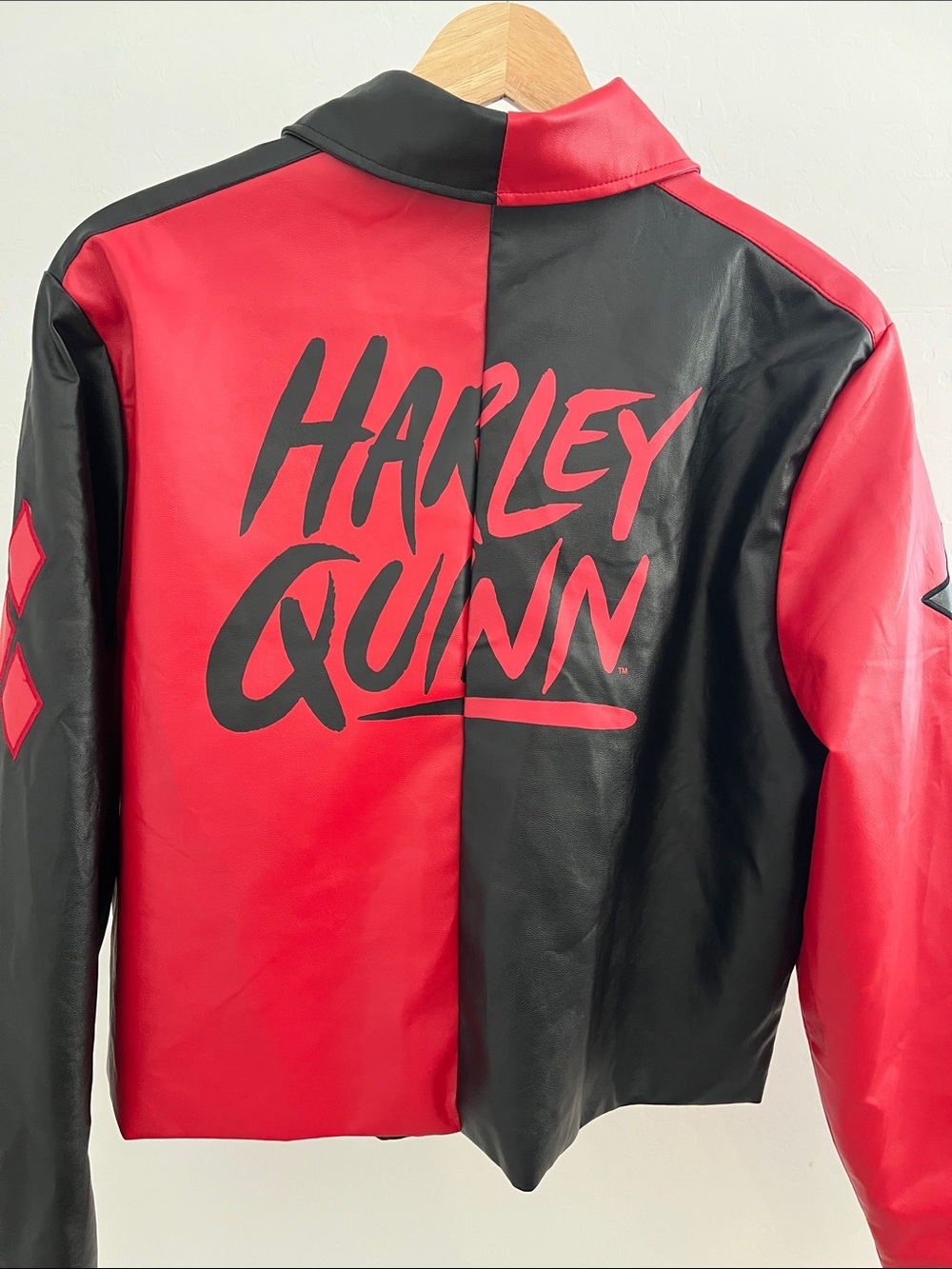 DC Villains Harley Quinn Faux Leather Jacket Spirit XL